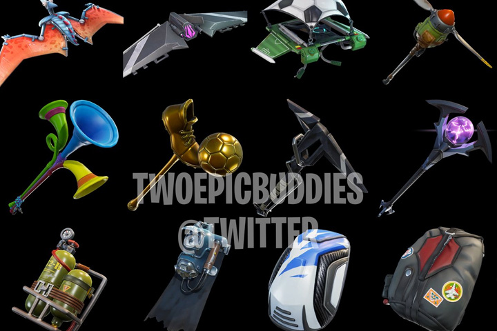 Fortnite : Nouveaux skins et emotes pour le patch 4.4, planeur, sac et pioche